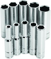PERFORMANCE TOOL 1/4" Metric Socket Set