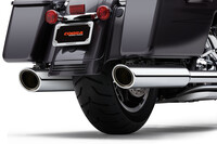 COBRA 909-TWINS 4" SLIP-ONS CHROME FLH/FLT 95-16
