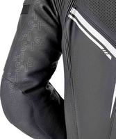 RST S1 D3O SUIT BLK/WHI LEATHER SM