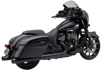 COBRA 4" NH DUAL CUT SLIP-ONS BLACK INDIAN GEN-2 BAG