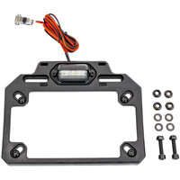 ATV TEK Adjustable License Plate Bracket w/ LED Light