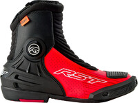 RST TRACTECH EVO D3O SHORT BOOT BLACK/FLO RED 9