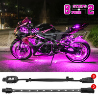 XK GLOW Single Color Motorcycle LED Accent Light Strip Kit