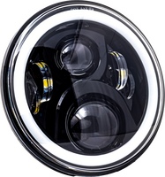 LETRIC LIGHTING CO 7" LED Headlight Full Halo w/ Mount Adapter