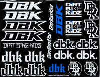 DBK MOTO PACK STICKER SHEET 8.5"X11"