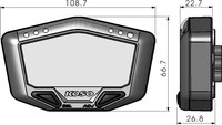 KOSO X-2 Boost Gauge w/Air/Fuel Ratio & Temperature