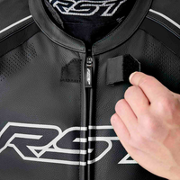 RST S1 D3O SUIT BLK/WHI LEATHER SM