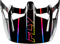 FLY RACING WERX-R CARBON FLOW VISOR BLACK/MULTI