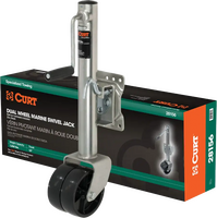 CURT CURT 1500 POUND DUAL WHEEL MARINE JACK