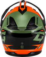 GMAX GM-11 RONIN HELMET ORANGE/GREEN/BLACK MD
