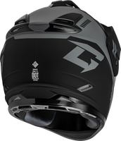 GMAX GM-11 RONIN HELMET MATTE BLACK/SILVER LG