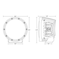 Rigid 360-Series RGBW 6 Inch Round Lights