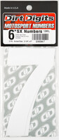 DIRT DIGITS Super X Competition Stick-on Numbers