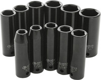 PERFORMANCE TOOL 1/2" SAE Impact Socket Set