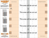 WOODYS 2.86" Pitch Single Ply Template