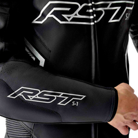 RST S1 D3O SUIT BLK/WHI LEATHER SM