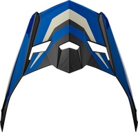 GMAX MX-46 CYCLUS VISOR BLACK/BLUE MD-2X