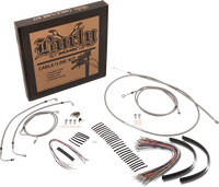 Burly Handlebar Cable Installation Kit For Harley Road King / Glide w/ ABS 2017-2020