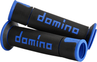 DOMINO RACING A450 ROAD RACING GRIPS BLACK/BLUE PAIR