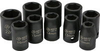 PERFORMANCE TOOL 1/2" Metric Impact Socket Set