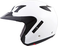 Scorpion Exo-Ct220 Open-Face Helmet Gloss White Xs