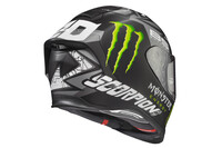 monster scorpion helmet SCORPION EXO EXO-R1 AIR HELMET QUARTARARO MONSTER ENERGY SILVER XS
