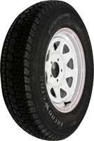 AWC Trailer Tire & 8 Spoke Steel Wheel Assembly