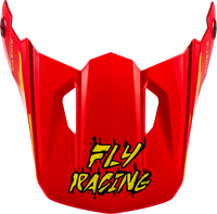 FLY RACING YTH KINETIC SURGE HELMET VISOR BLACK/RED/YELLOW YS-YL