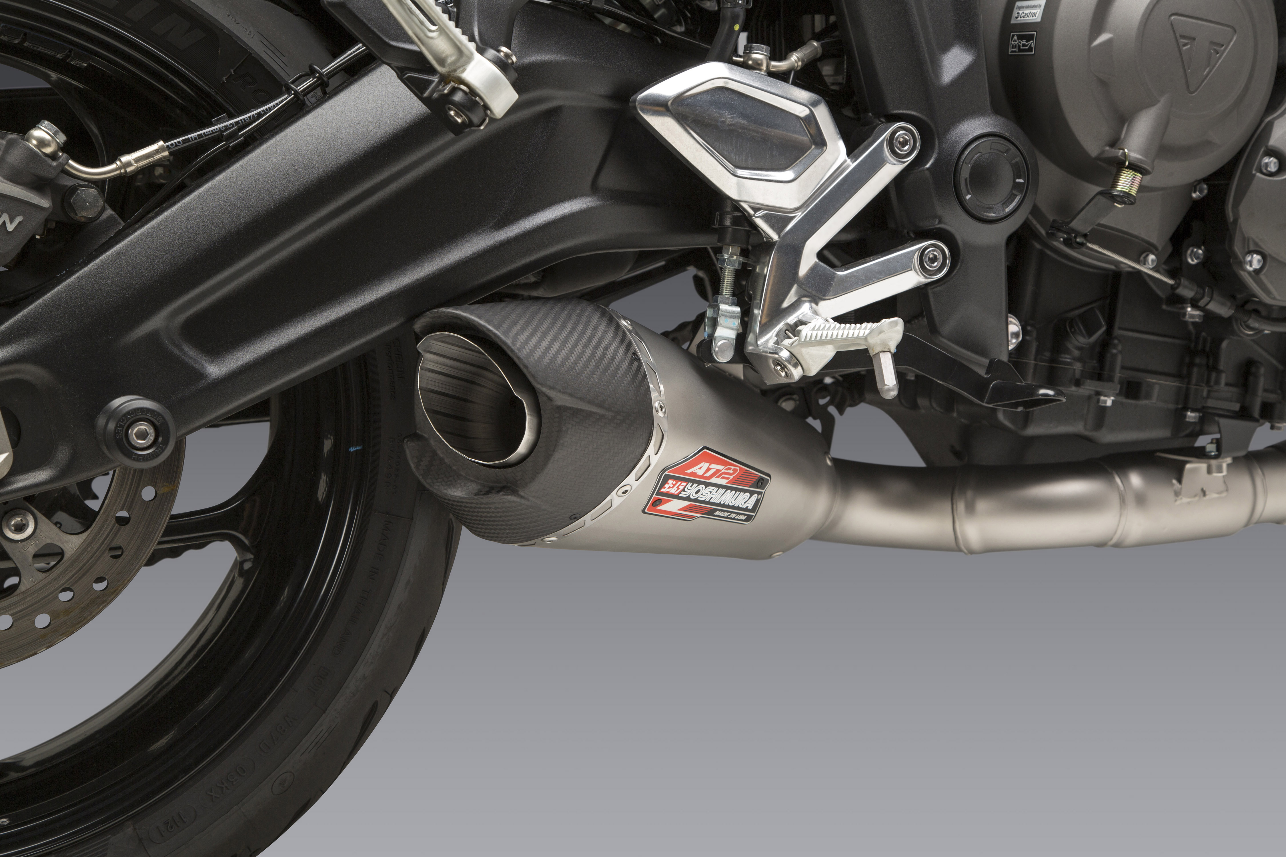 YOSHIMURA FULL Exhaust 2021-23 TRIUMPH TRIDENT 660 At2 Race 19660AP520