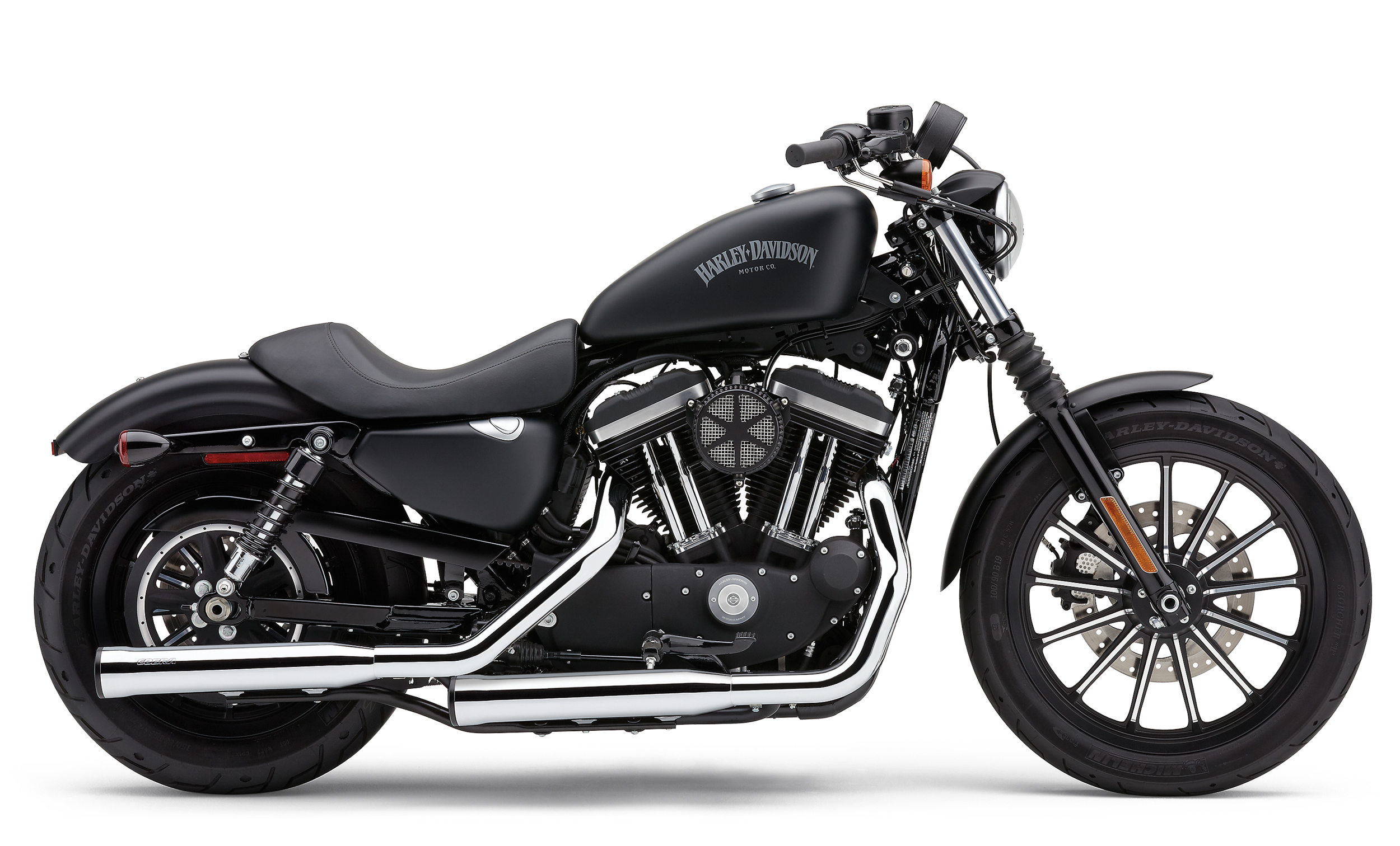 COBRA 3" RPT SLIP-ONS CHROME SPORTSTER 04-13 - View 1