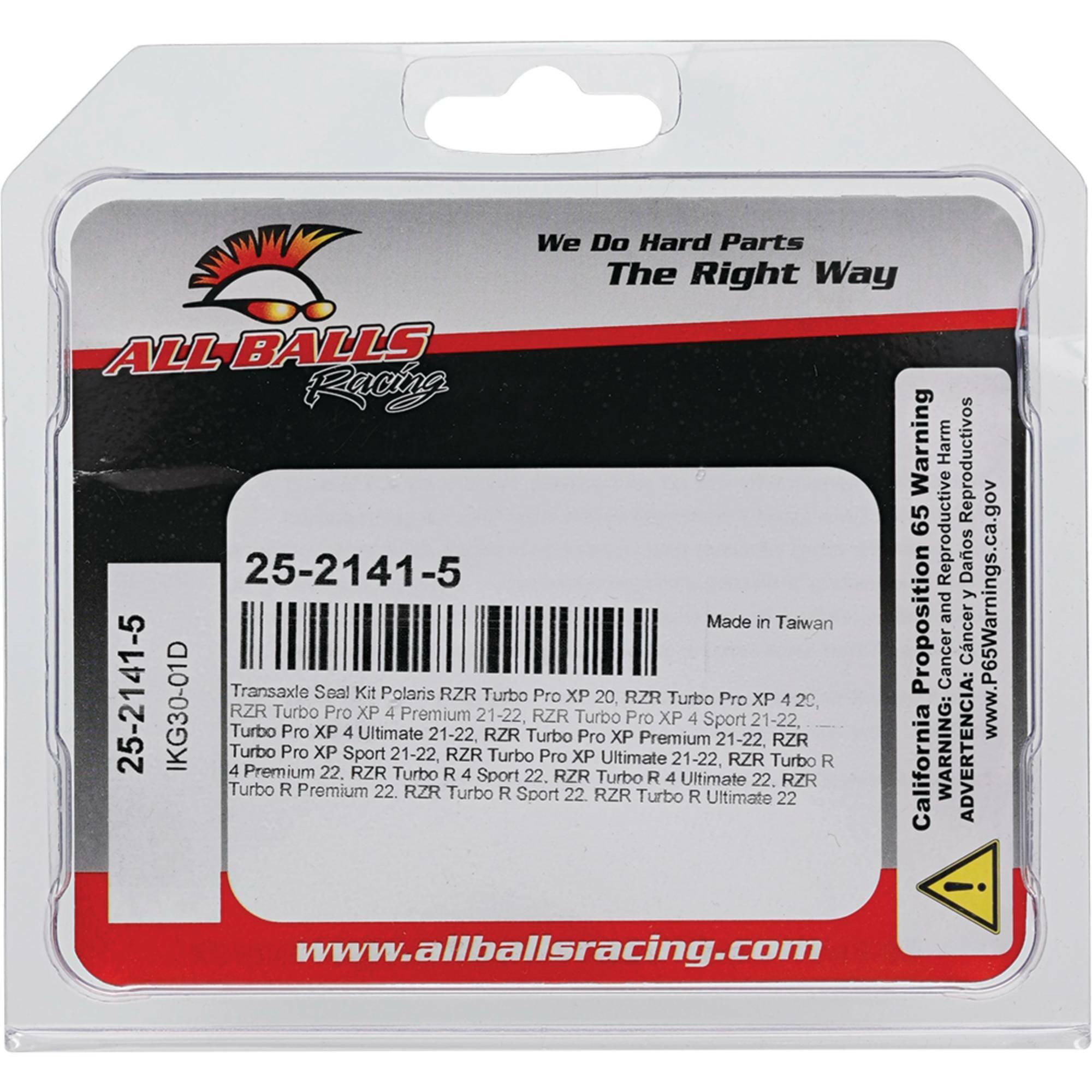 Trans axle seal kit