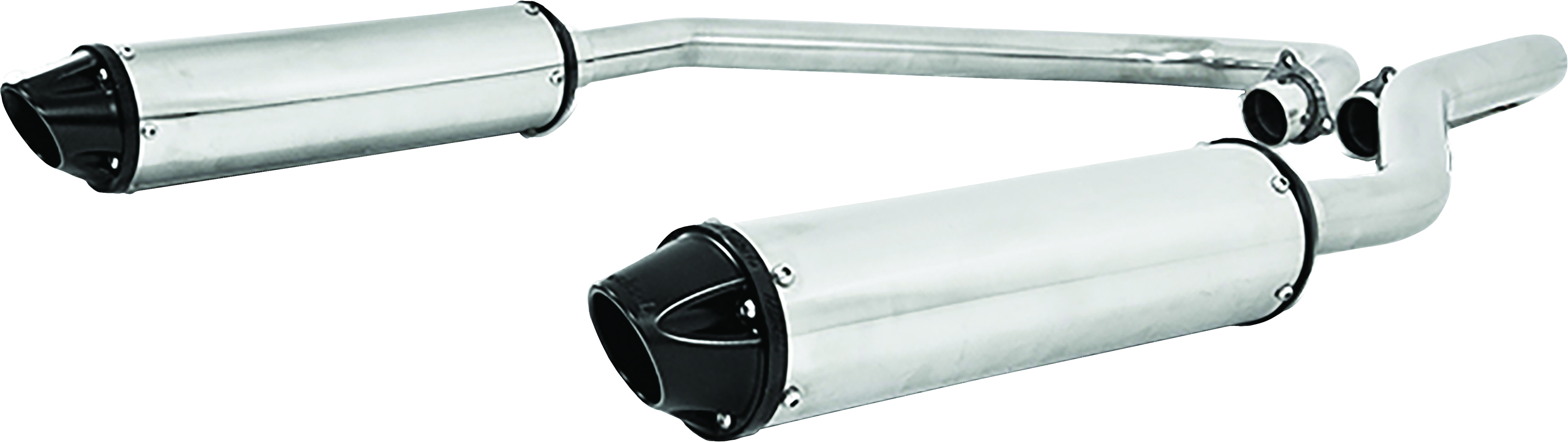 MBRP AT-9514PT Dual Slip On System with Performance Muffler for Polaris RZR 900 Series