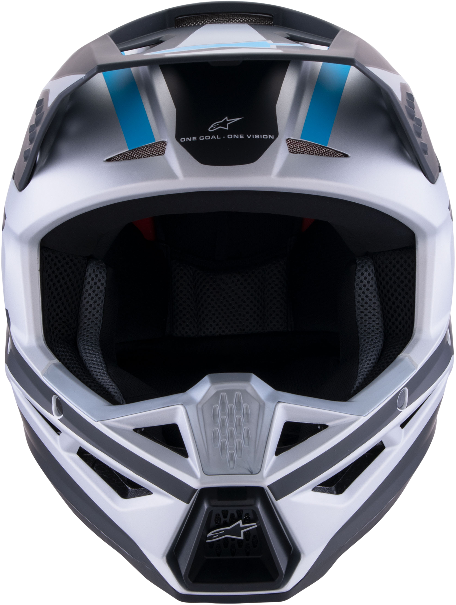 Sm3 Heat Helmet Silver/Blue/Black Matt Fits Sm