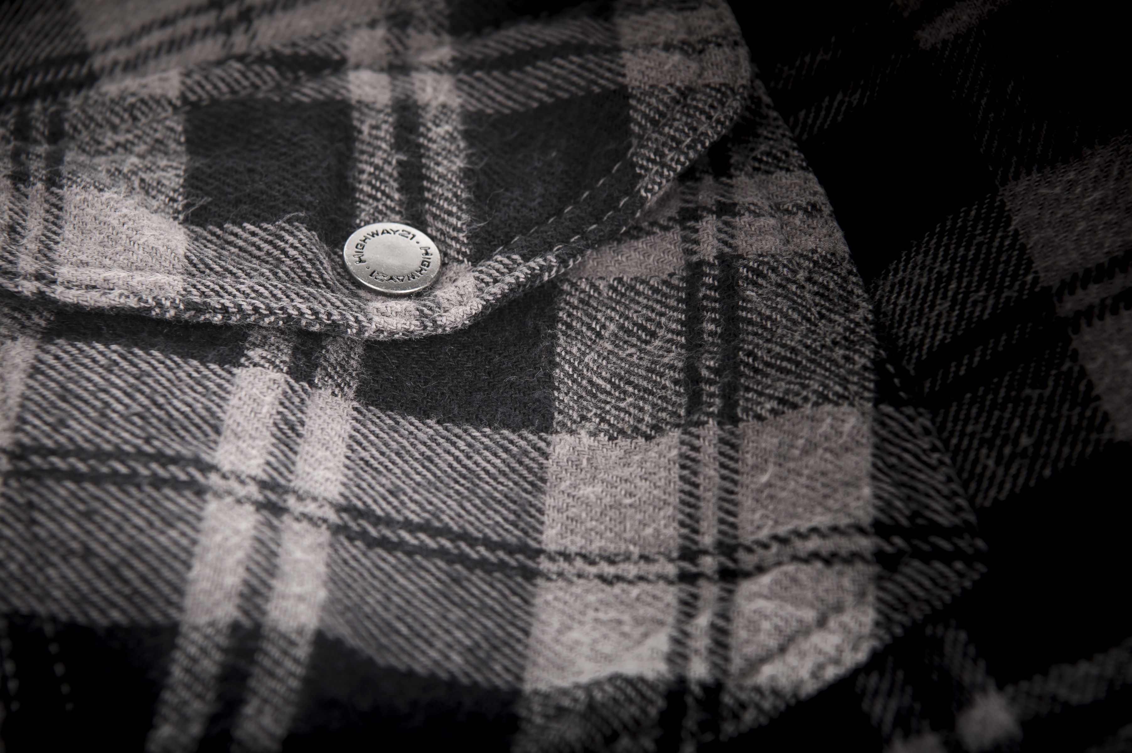 Pocket on the grey and black Marksman Flannel