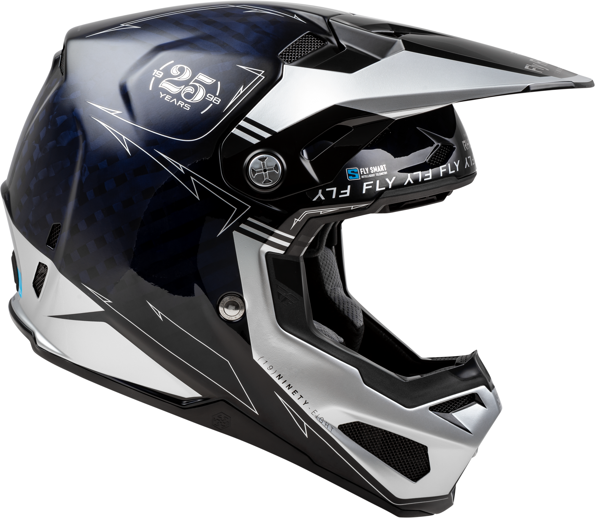 Casco de motocross todoterreno Fly Racing Youth Forumula S carbono MX ATV - Imagen 15 de 21