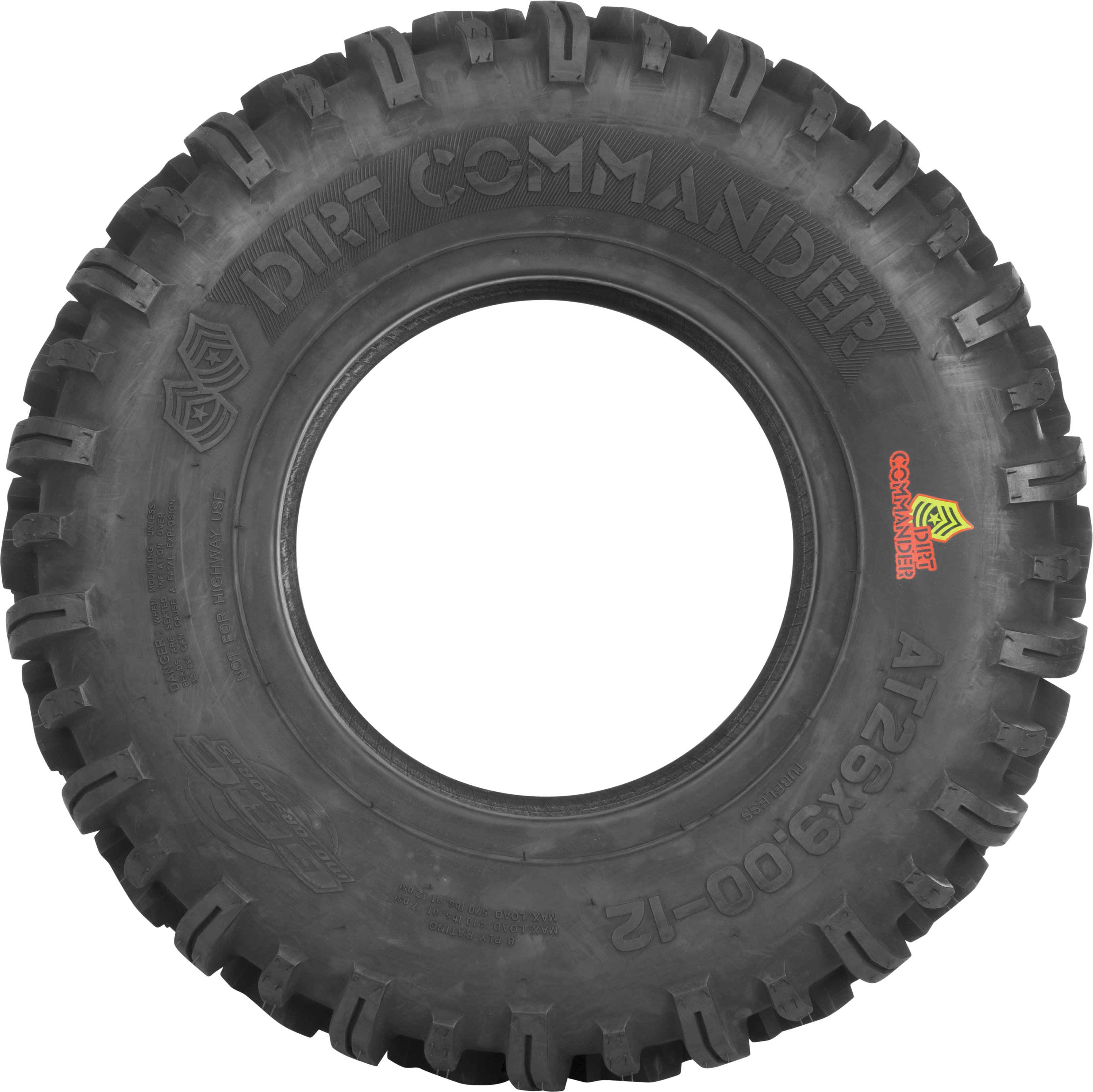 GBC AE142909DC Dirt Commander Front 29x9-14 Bias Tire – Fits Polaris RZR XP & Turbo Models