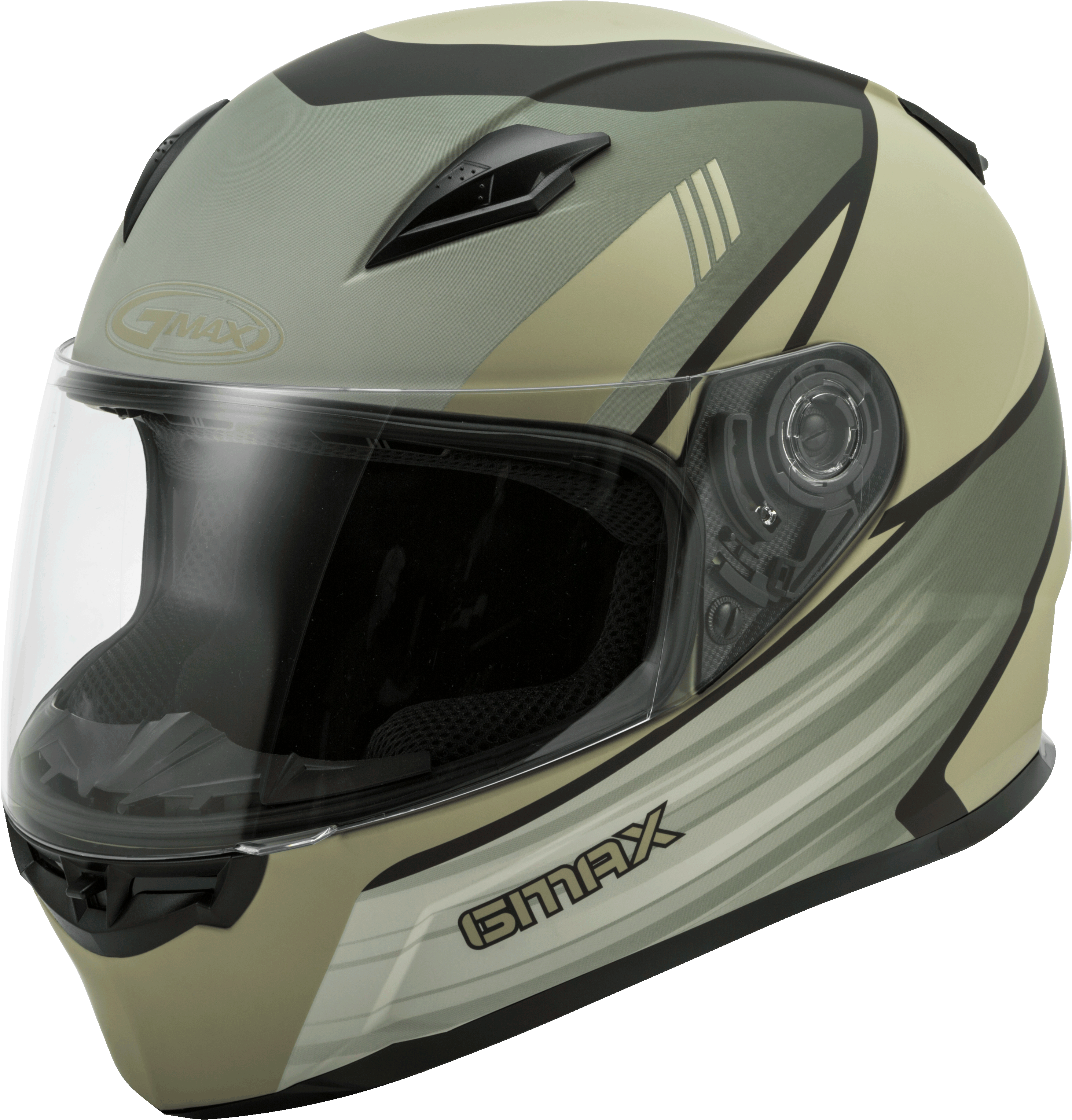 GMAX FF-49 Full-Face Street Helmet (Tan/Khaki, Large)