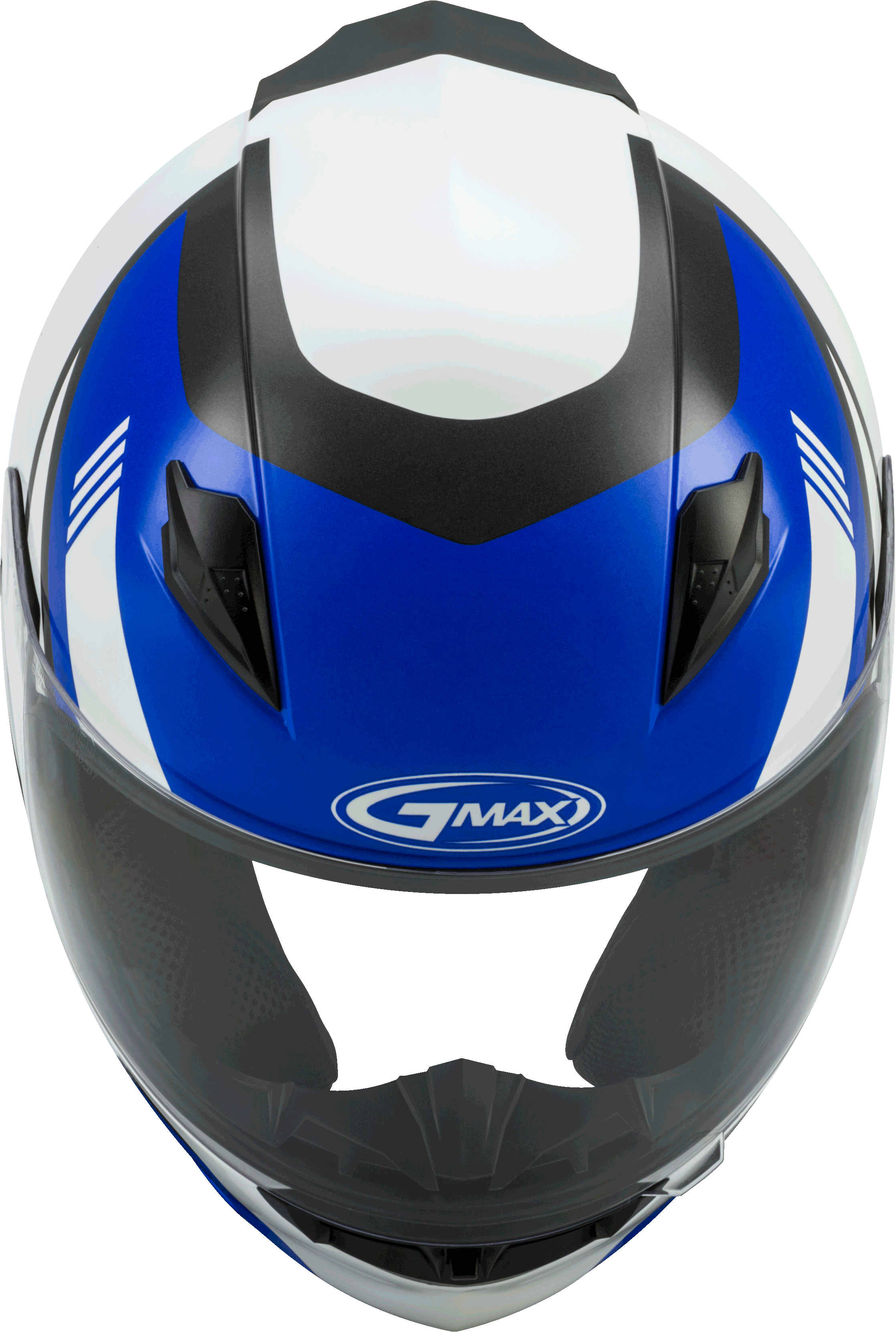GMAX FF-49 Full-Face Street Helmet (White/Blue, X-Large)