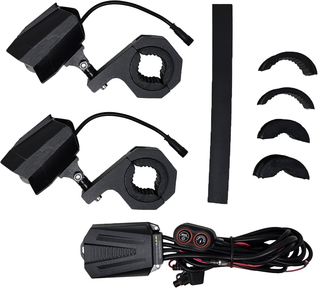 PATHFINDER PL80LRB Dual Switchback LED Lights for Motorcycles, UTVs, ATVs
