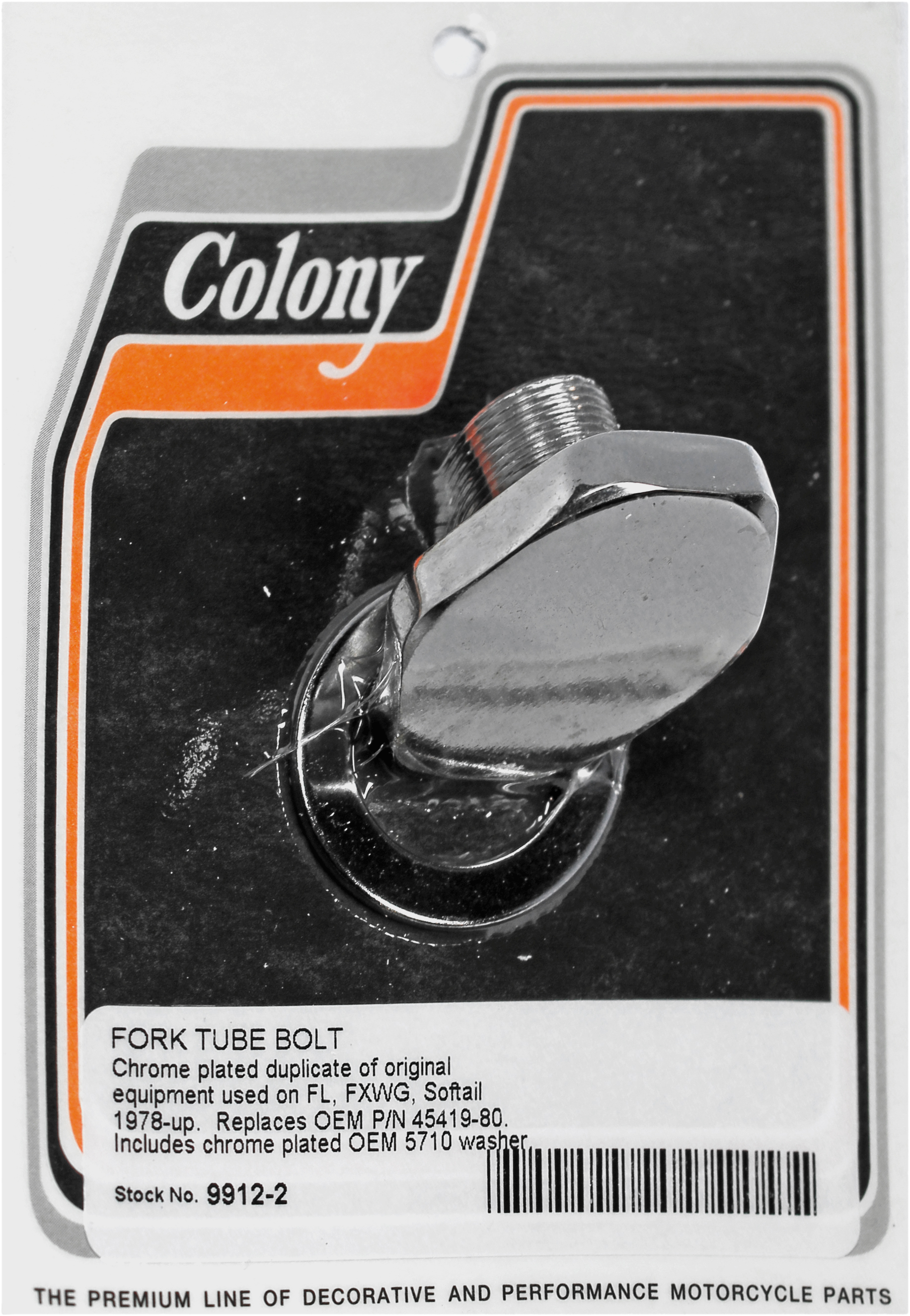 COLONY MACHINE Fork Tube Bolt Washer - View 1