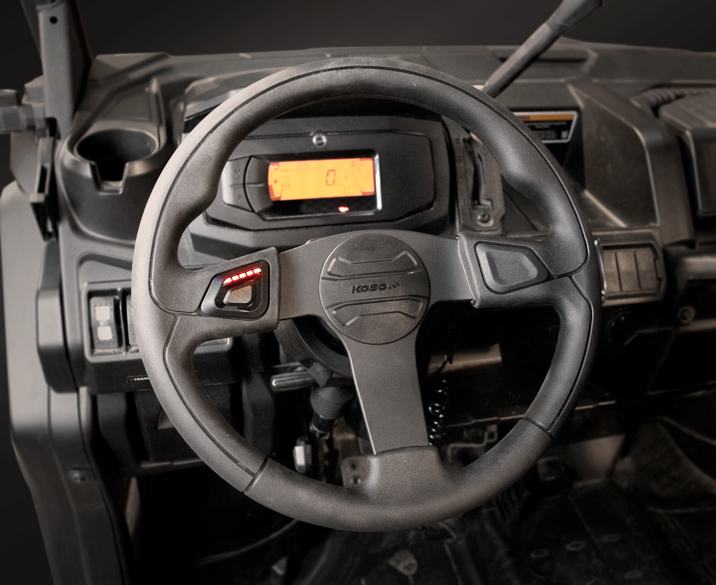 KOSO AY001000 Heated Steering Wheel - Fits Polaris Ranger & Can-Am Defender UTVs