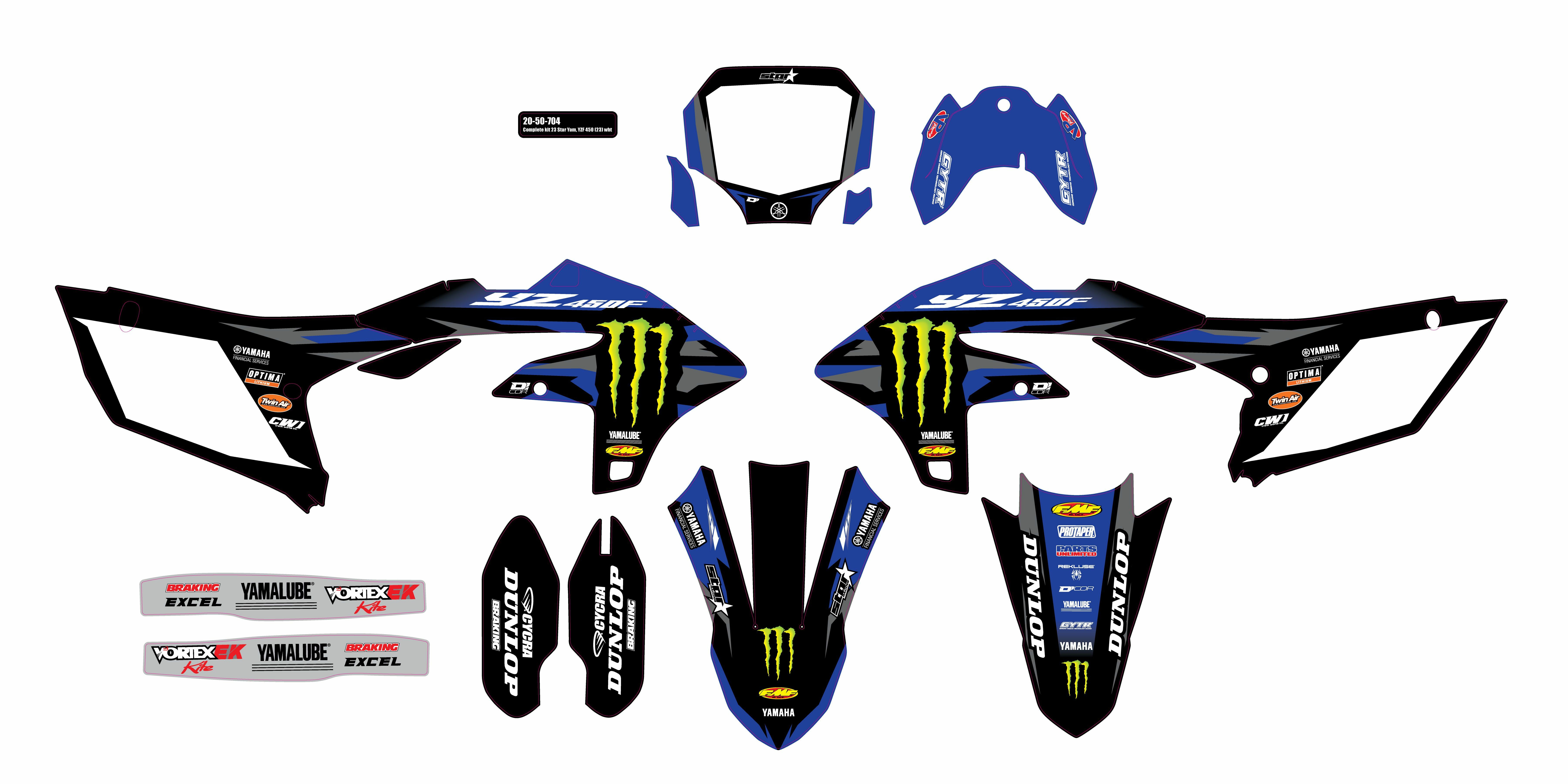 D-COR Star Racing Yamaha `24 Graphics Kit - View 1