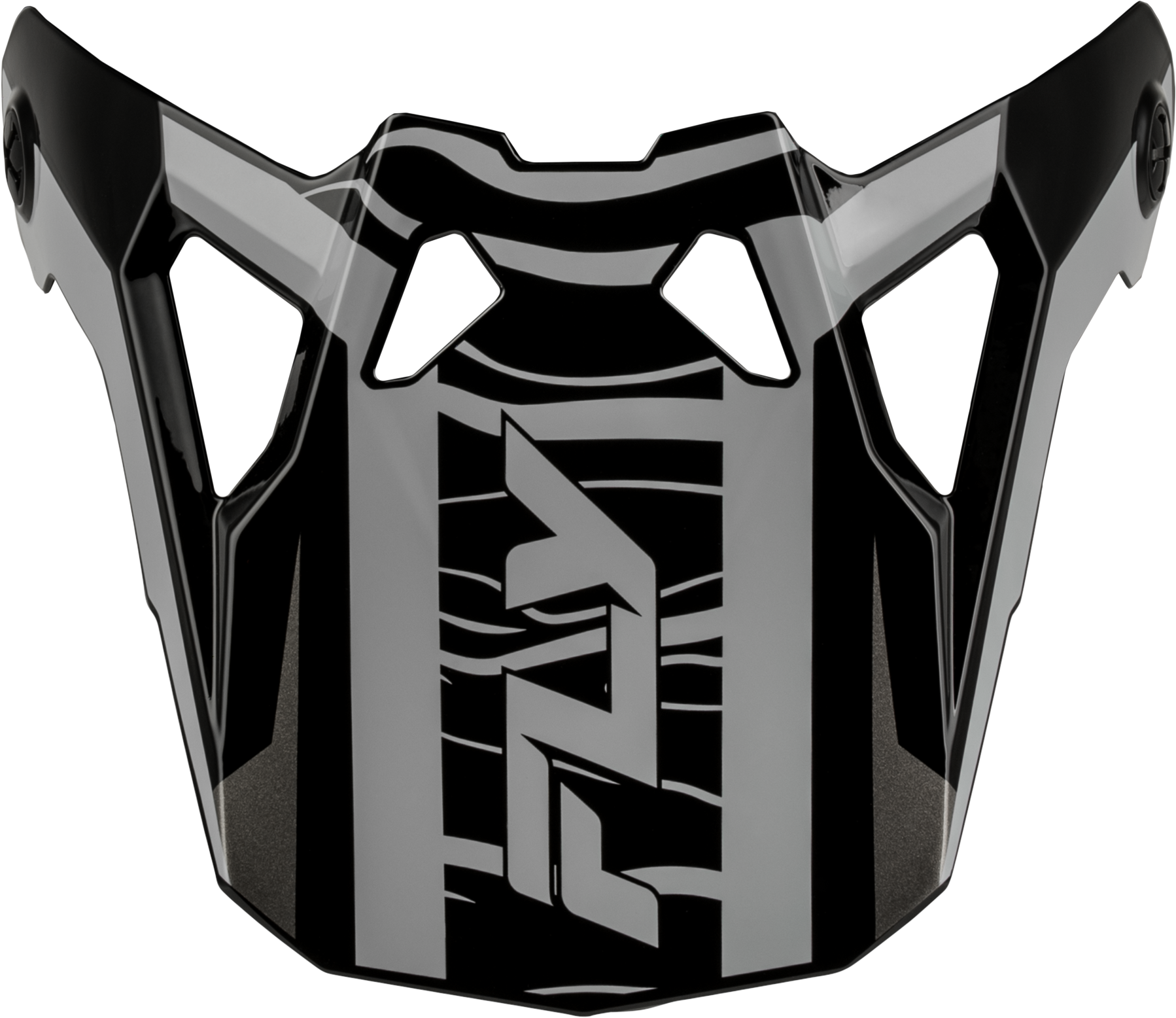 FLY RACING FORMULA CP CHARGE VISOR BLACK/GREY/LIGHT GREY YL-LG - View 1