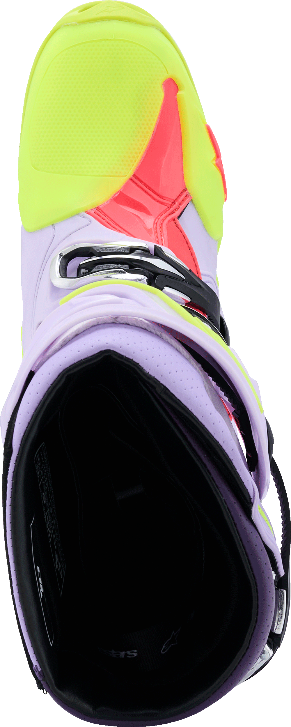 Alpinestars Tech 10 Supervented Boot Purple Yellow Flo Diva Pink Sz 13