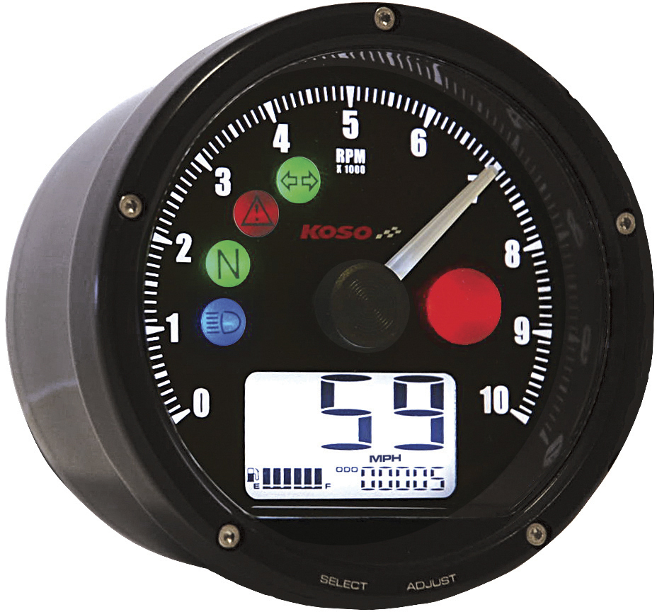 KOSO TNT-01 Combo Gauge - View 1