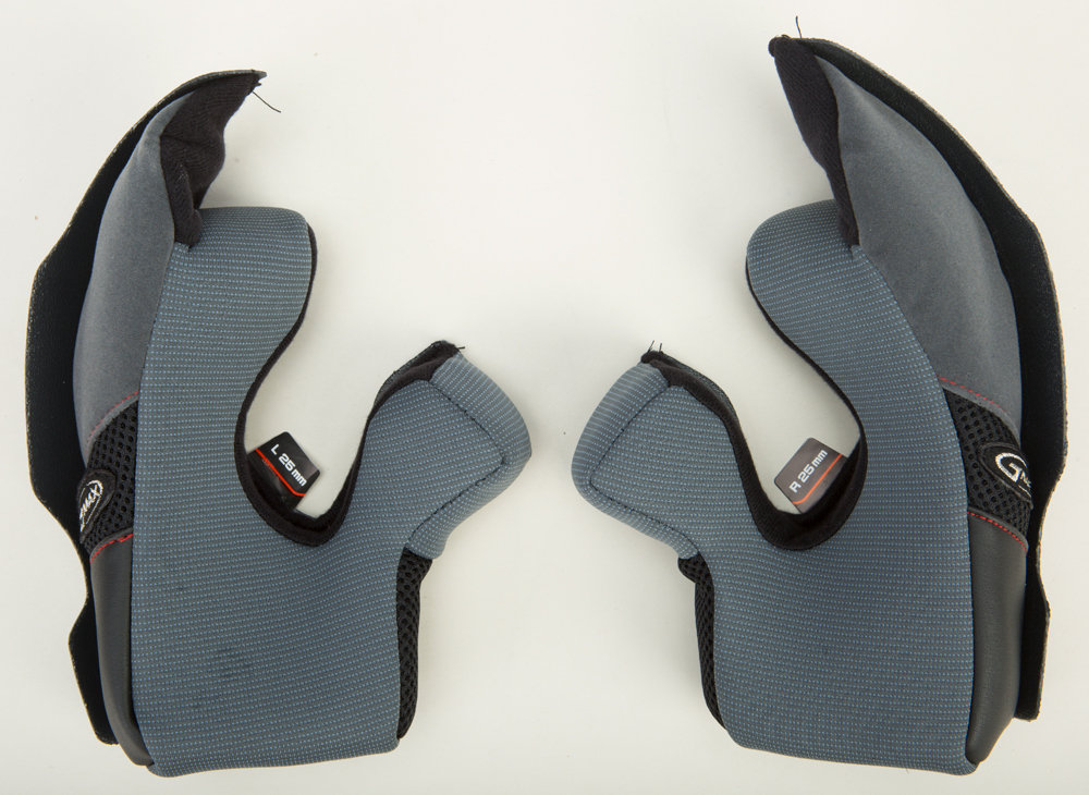 Gmax MX-86 Cheek Pads 25mm Small Stock Size Helmet Accessory G086025