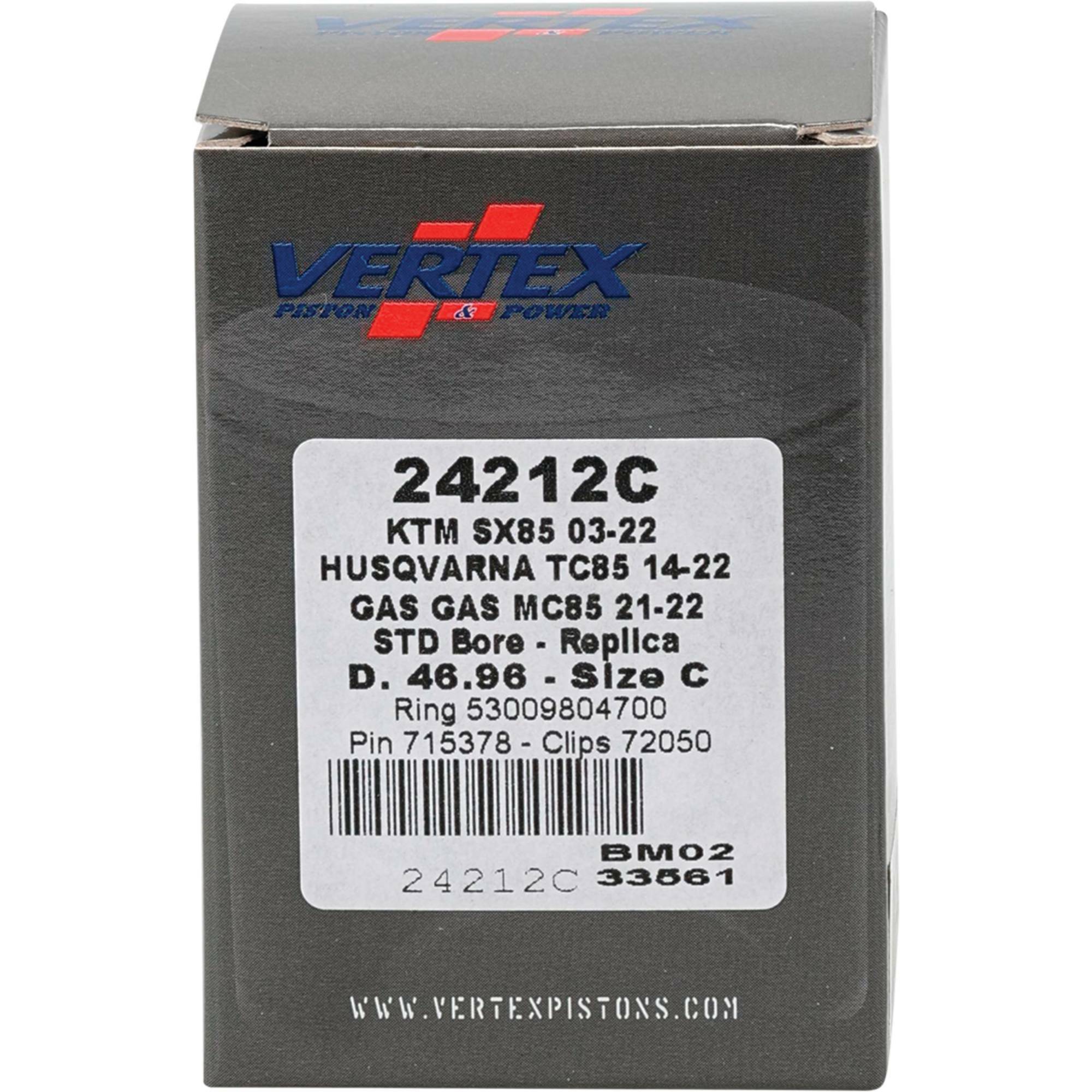 Piston Kit Cast Fits 46.96/Std Husq/Ktm