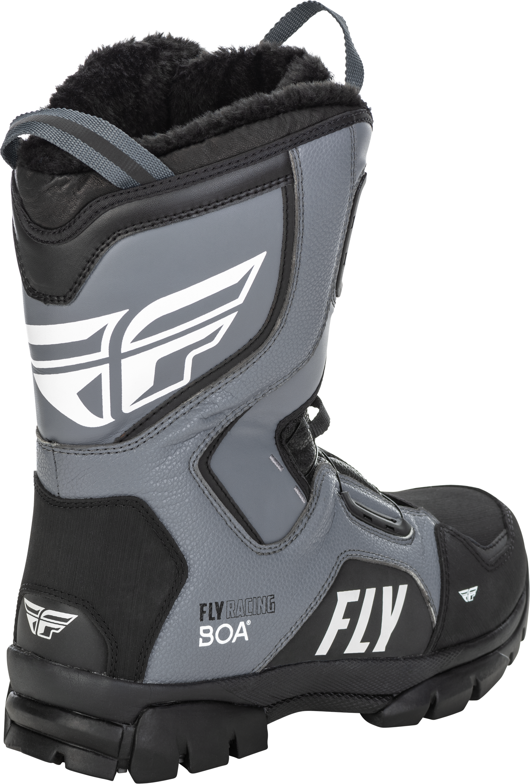 Fly Racing Marker BOA Snow Boot (Black/Grey, 8)