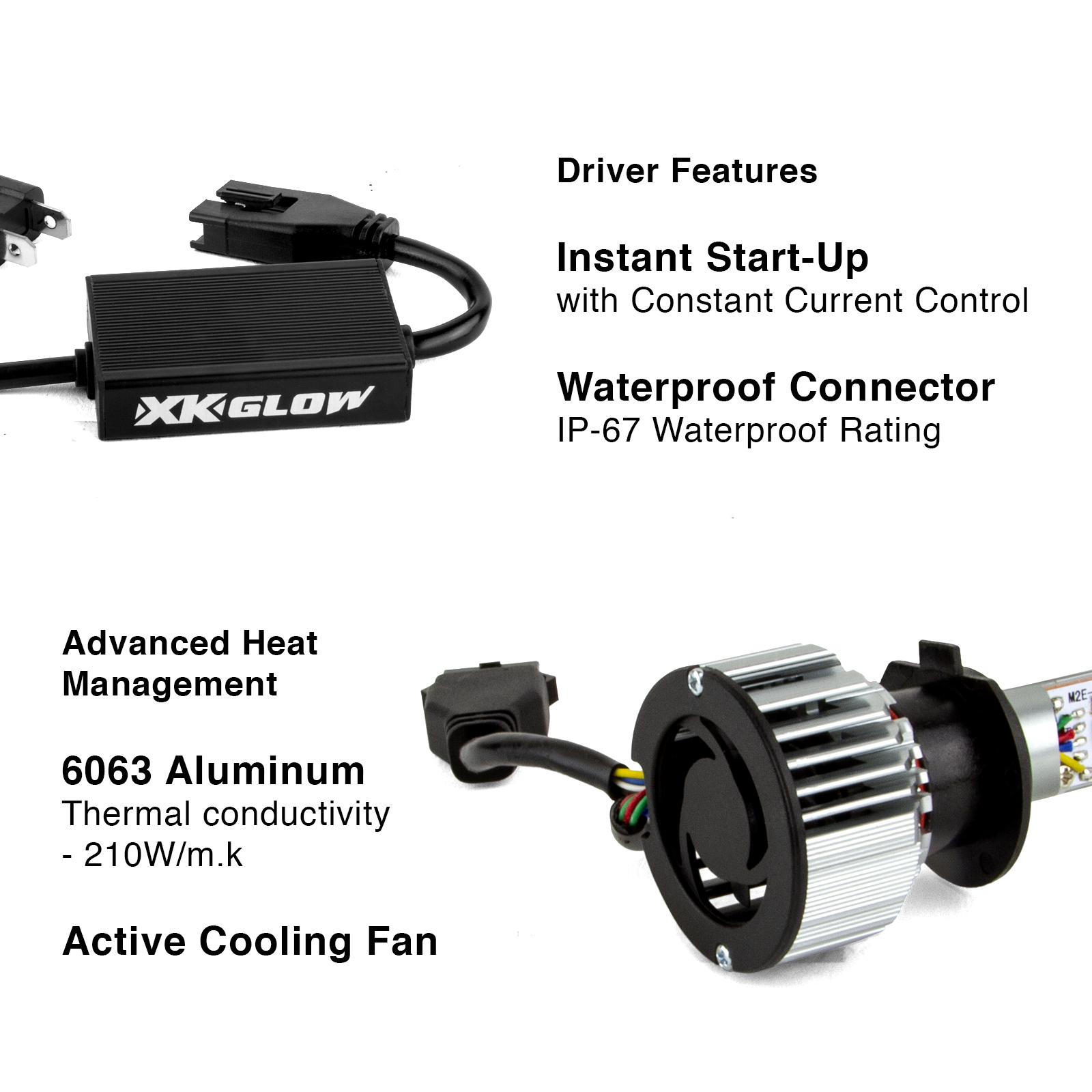 H4 LED RGB Bulb Kit