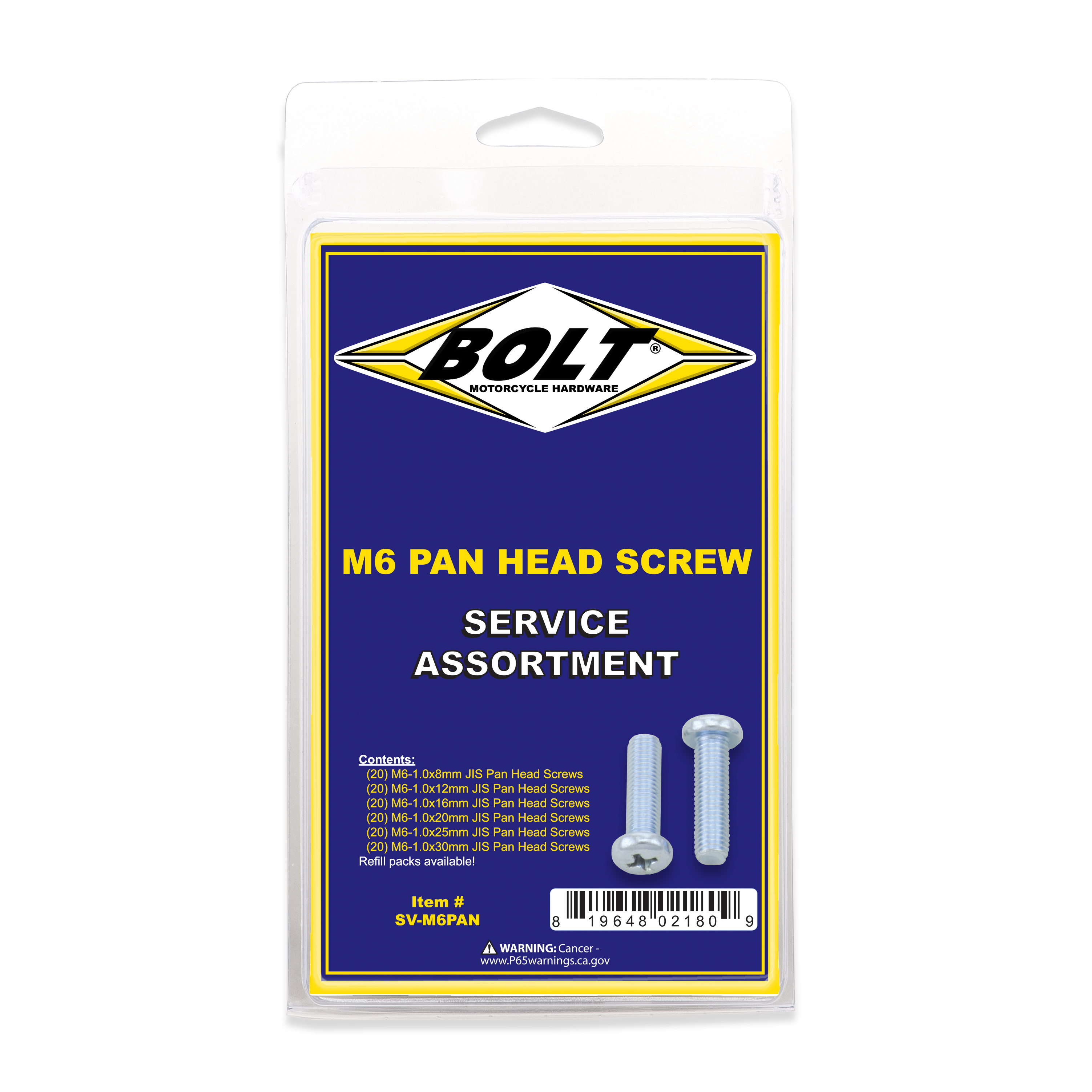 M6 Phillips Head Assortment 120/PK